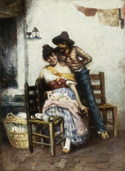 Die glückliche Familie von Egisto Lancerotto