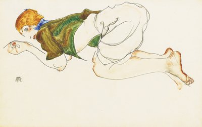 Kniende Frau, 1912 von Egon Schiele