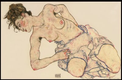 Kleiner weiblicher Halbakt, 1917 von Egon Schiele