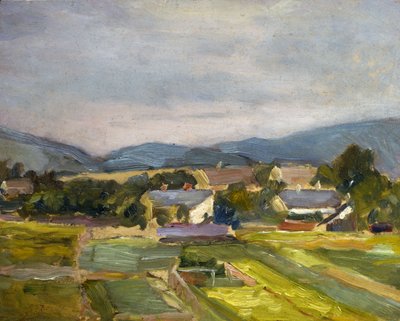 Landschaft in Nordösterreich, 1907 von Egon Schiele