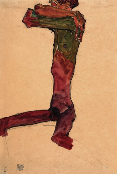 Männlicher Akt, 1910 von Egon Schiele