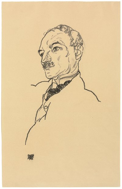 Porträt von August Lederer von Egon Schiele