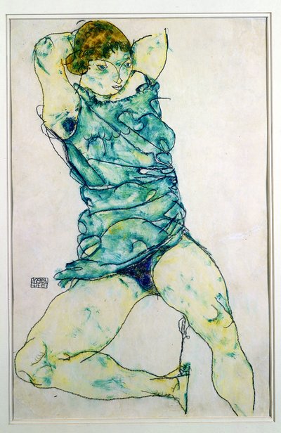 Liegendes Mädchen von Egon Schiele