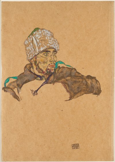 Russischer Kriegsgefangener von Egon Schiele