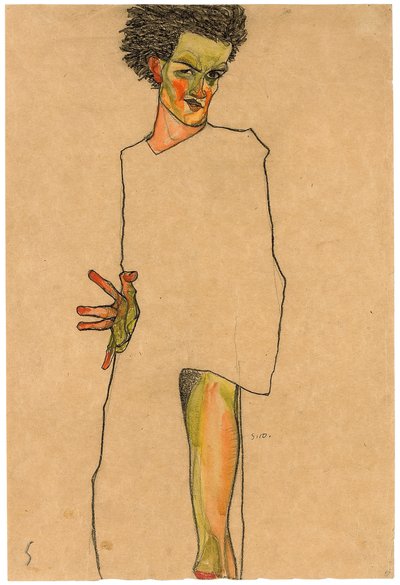 Selbstporträt von Egon Schiele