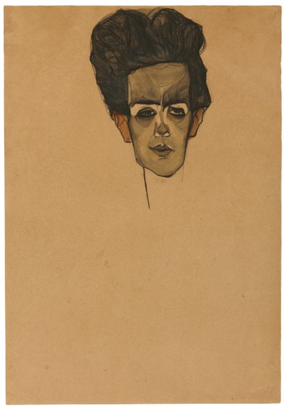 Selbstporträt, 1910 von Egon Schiele