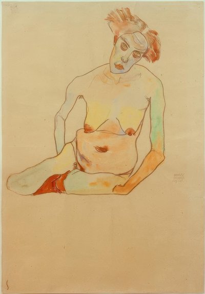 Weiblicher Akt von Egon Schiele