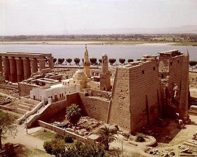 Luftaufnahme des Tempels von Egyptian 19th Dynasty