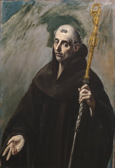 Heiliger Benedikt von Nursia von El Greco