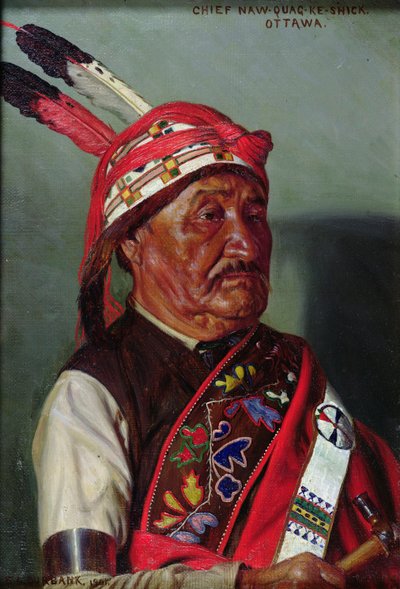 Häuptling Naw-quag-ke-shick von Elbridge Ayer Burbank