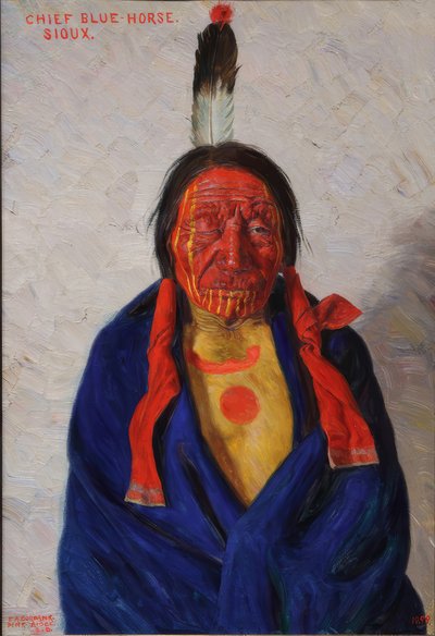 Chief Blue Horse von Eldridge Ayer Burbank