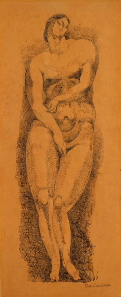 Stehender weiblicher Akt, ca. 1909 von Elie Nadelman