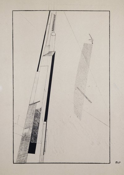 Proun 2 D von Eliezer Markowich Lissitzky