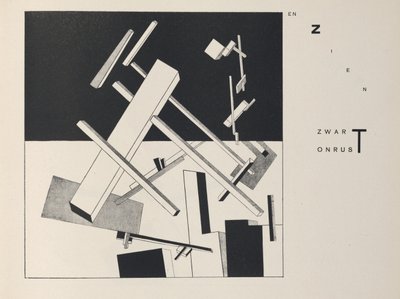 Über zwei Quadrate, 1922 von Eliezer Markowich Lissitzky