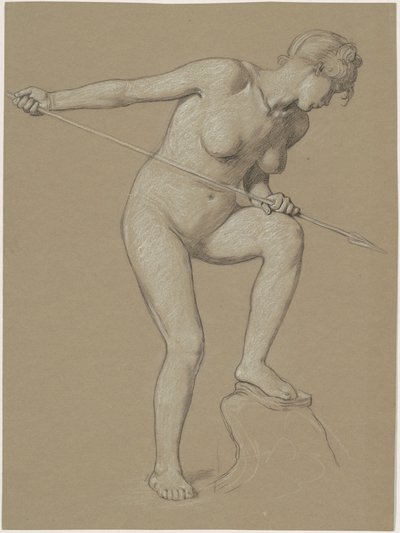 Mädchen spießt Delfin auf von Elihu Vedder