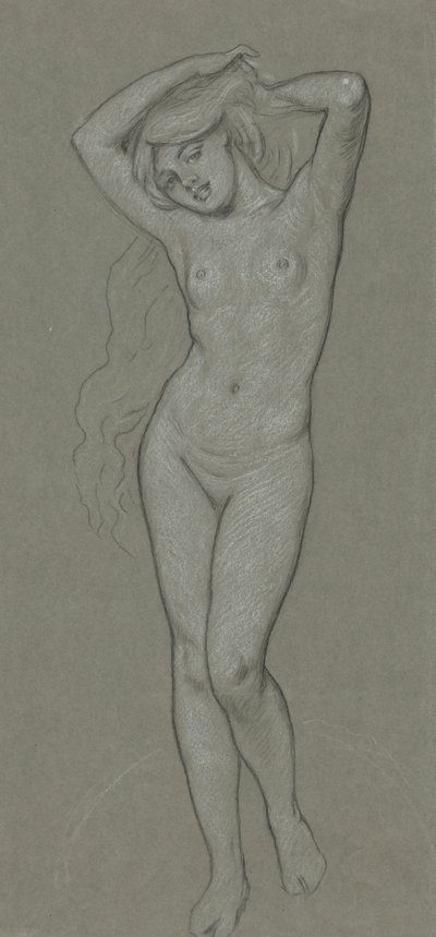 Studie für die Figur der Venus von Elihu Vedder