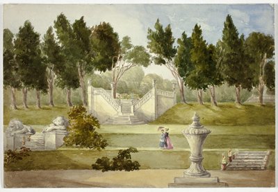 Garten in Clifton Hall von Elizabeth Murray