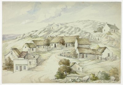 Kilkenny-Dorf von den Felsen von Elizabeth Murray