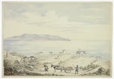 Blick auf Dalkey von der Straße von Elizabeth Murray