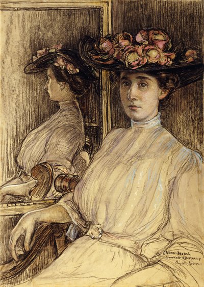 Porträtskizze von Miss Palmer von Elizabeth Nourse