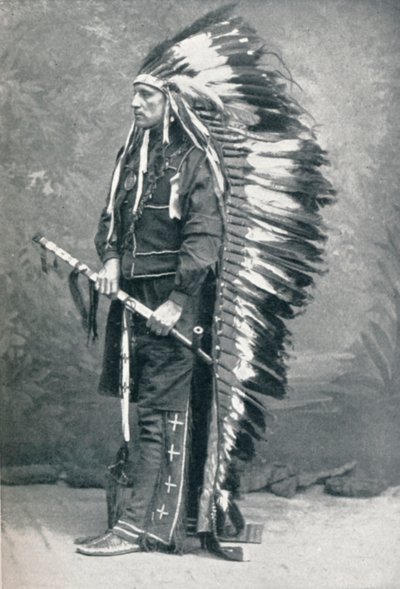 Nordamerikanischer Indianer, 1912 von Elliott and Fry