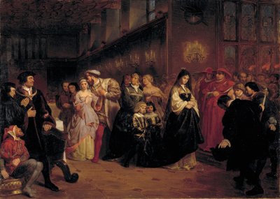 Das Werben um Anne Boleyn von Emanuel Gottlieb Leutze