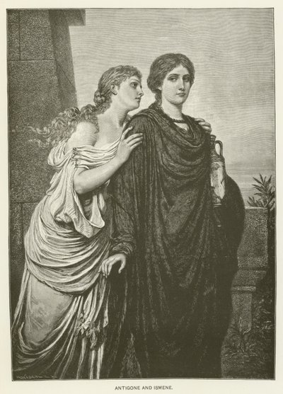 Antigone und Ismene von Emil Teschendorff