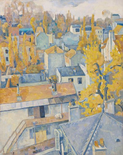 Dachansicht, 1890 von Emile Bernard