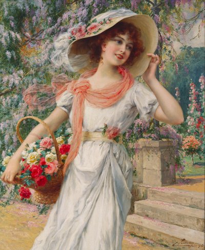 Das Blumenmädchen von Emile Vernon