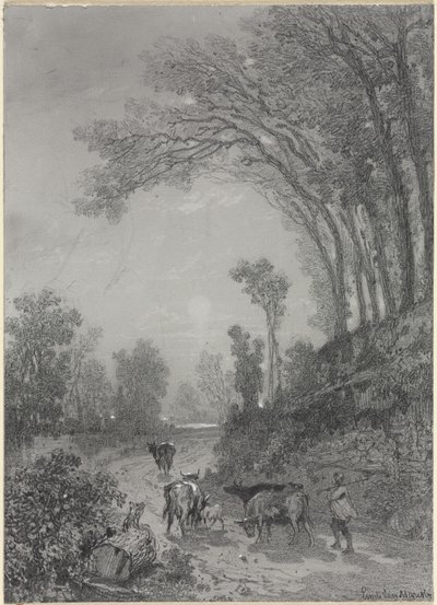 Landschaft mit Kühen von Émile van Marcke