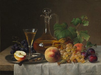 Stillleben mit Früchten, 1873 von Emilie Preyer