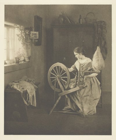 Spinnen, ca. 1898 von Emilie V. Clarkson