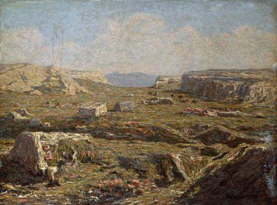 Felsige Landschaft von Emilio Longoni