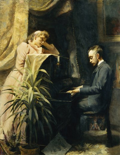 Am Klavier, 1891 von Emma Sparre