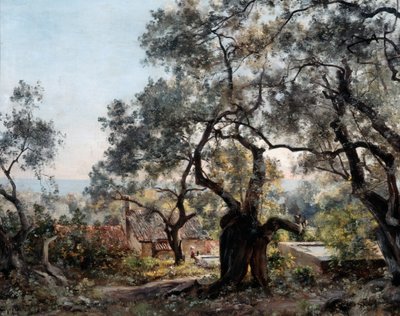 Lodola, nahe Menton, 1892 von Emmanuel Lansyer