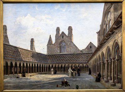 Der Kreuzgang von Mont Saint-Michel von Emmanuel Lansyer
