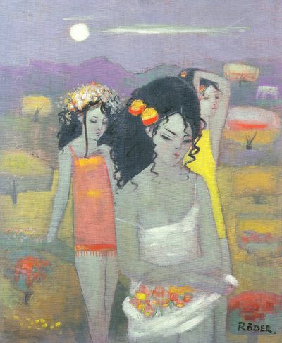 Blumen sammeln von Endre Roder