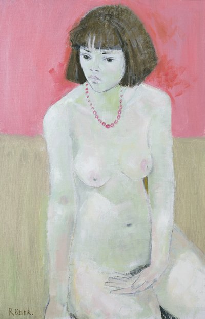 Rote Halskette von Endre Roder