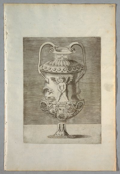 Vase (Tafel 9 einer Serie) von Enea Vico