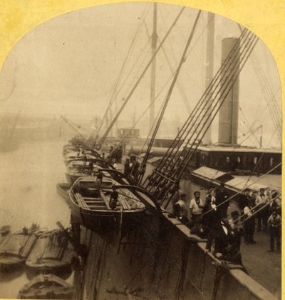 Deck der Great Eastern, 1850-60 von English Photographer