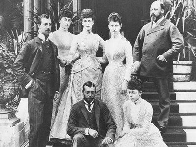König Edward und seine Familie von English Photographer