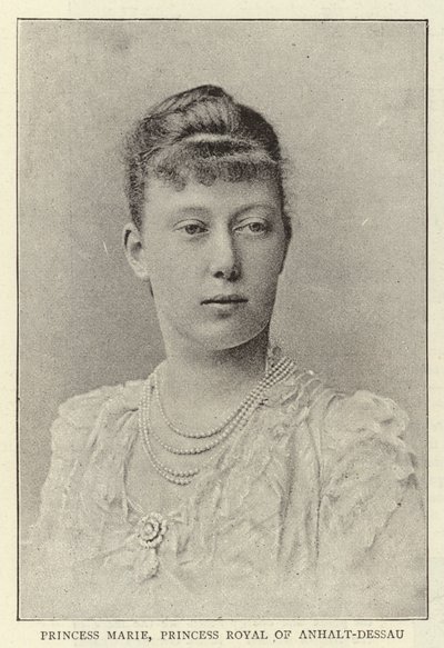 Prinzessin Marie, Kronprinzessin von Anhalt-Dessau von English Photographer