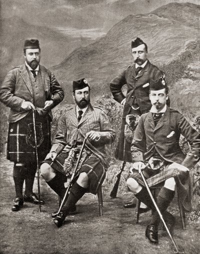 Die vier Prinzen, 1881 von English Photographer