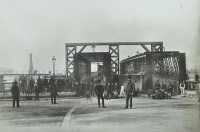 Ansicht der Woolwich Ferry, 1889 von English Photographer