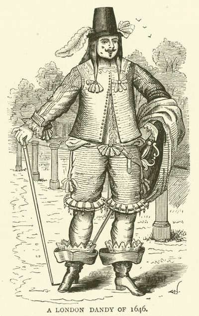 Ein Londoner Dandy von 1646 von English School