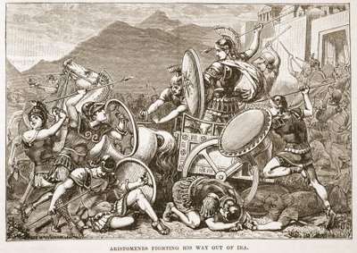 Aristomenes kämpft sich aus Ira heraus von English School