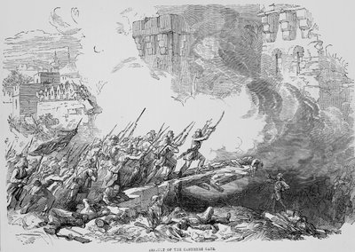 Sturm auf das Kaschmir-Tor von English School