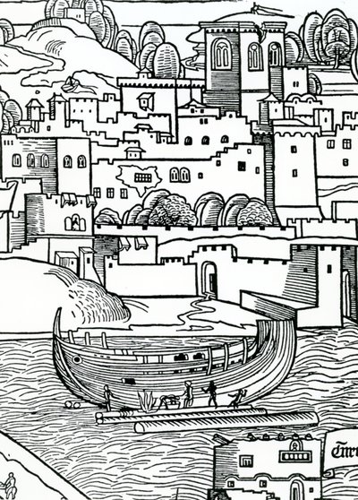 Ein Schiff ausbrennen von English School