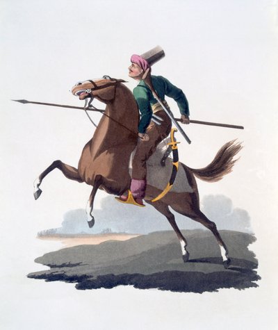 Kavallerist, 1818 von English School