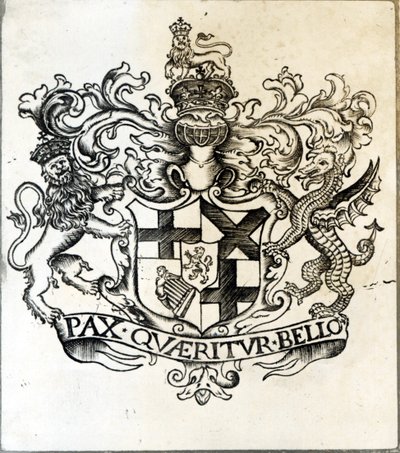 Wappen von Oliver Cromwell (1599-1658) von English School